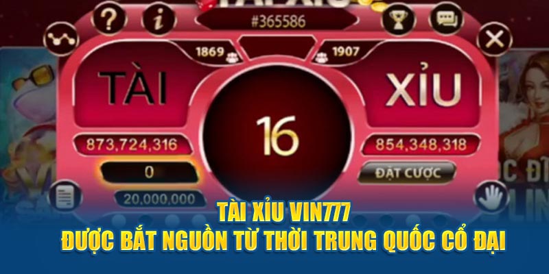 Giới thiệu trò chơi tài xỉu